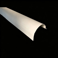 Profil en aluminium courbé avec papier adhésif de positionnement pour projets de plâtrage résidentiel en cloisons sèches