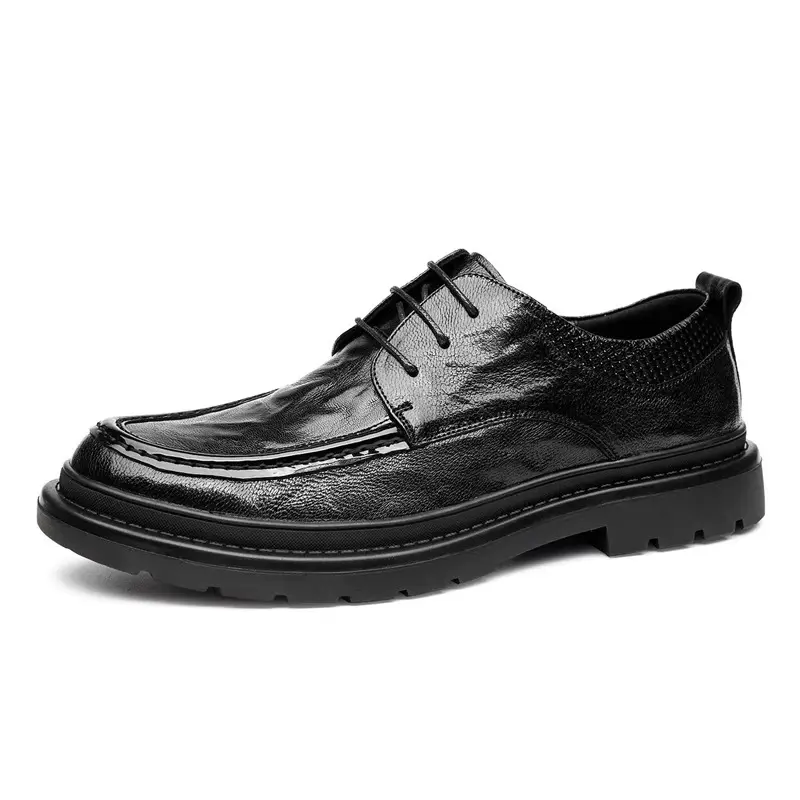 Carneiro Couro Material Top Grade Qualidade Grosso Sole Durável Vestido Confortável Sapatos Oxfords para Homens