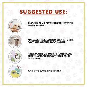 Shampooing et revitalisant pour animaux de compagnie à formule naturelle, soin des poils des chiens et des chats, nettoyage en profondeur, soulagement des démangeaisons - Product Image 5