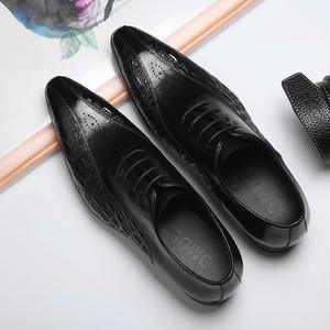 Zapatos de Fiesta Cuadrados Hechos a Mano para Hombre - Mocasines Británicos de Moda con Cordones, Casuales, de Piel de Vacuno de Primera Capa, Ligeros y Antideslizantes - Product Image 6
