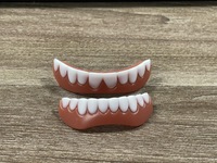 Nouvelles fausses dents Silicone placages supérieurs et inférieurs placages de rire parfaits prothèses dentaires pâte fausses dents accolades dents confortables