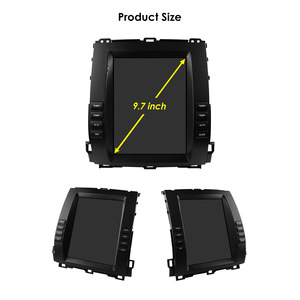 CARUPEZ 9.7 pouces Android autoradio pour <span class=keywords><strong>Toyota</strong></span> Land Cruiser Prado 120 Lexus GX470 2002-2009 Vertical Tesla Style intégré GPS - Product Image 3