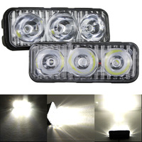 Arpón pequeño de alta potencia, 3 cuentas, luz LED de circulación diurna, foco de señal de giro brillante para coches y motocicletas, luz de trabajo
