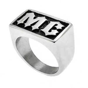 Nouvelle Collection : Bagues Unisexe en Acier Inoxydable avec Signet, Émail et Motif 3D – Bijoux Tendance pour Membres de Club à Prix Abordable - Product Image 4