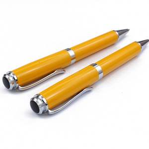 Stylo bille de luxe personnalisé de haute qualité avec logo, en métal, rétractable, design en laiton, stylo à bille premium pour un look élégant - Product Image 2