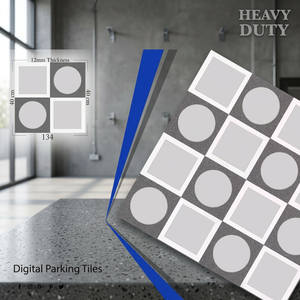 Carreaux de sol en porcelaine émaillée numérique Vistaar Modern Heavy Duty 16x16 pouces pour parking et espaces extérieurs - Product Image 2