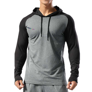 Nouveauté en gros : T-shirts à manches longues pour hommes, respirants, tricotés, style tendance, pour la course et l'entraînement - Product Image 1