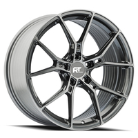 Jantes forgées personnalisées 17, 18, 19 pouces 5x120.65, à 5 branches fendues, couleur Gunmetal, pour Pontiac Firebird Trans Am F Body Street Performance