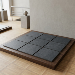 Dalles de ciment pour allée 20 mm 600x600 600x900 mm, carreaux de sol extérieurs en porcelaine émaillée haute résistance Nero Black - Product Image 5