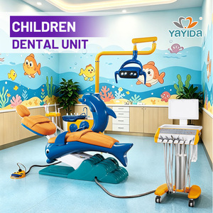 เก้าอี้ทันตกรรมเด็ก YAYIDA รุ่น AYD-CX01 ขนาด 105x148x120 ซม. ลายการ์ตูนปลาโลมา สำหรับเด็ก - Product Image 1