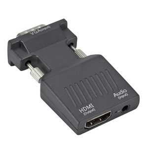 1080P VGA Male <strong>to</strong> for HD Female Converter <strong>Adapter</strong> with 3.5MM <strong>Audio</strong> <strong>USB</strong> Cable Plastic VGA for HD-MI Projector for Promoting - Product Image 3
