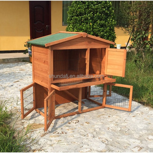 SDR009-T Luxury Modern Wooden Pet House Horizontal <b>Sliding</b> Closure All Seasons Indoor/Outdoor Use Roof Large Animal - Product Image 3