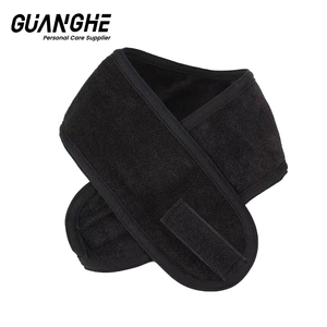 Bandeau en tissu <span class=keywords><strong>anti</strong></span>-dérapant uni <span class=keywords><strong>pour</strong></span> la fabrication en série, avec logo personnalisé, idéal <span class=keywords><strong>pour</strong></span> le lavage du visage matinal à domicile - Product Image 5