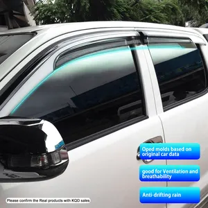 Nhà Máy Bán buôn tùy chỉnh xe làm lệch hướng mưa lá chắn gió làm lệch hướng cửa sổ xe Visor cho TOYOTA HILUX VIGO