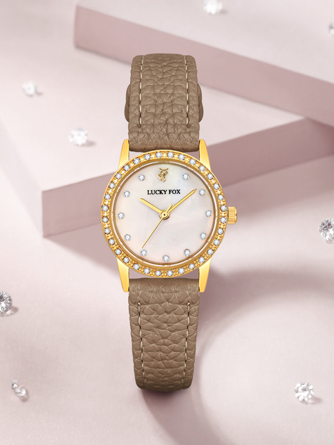 Tomi Luckyfox L51 Wholesale Luxury Simple Design Fashion Women's Quartz Watches for Business Leather Band Elegant Wristwatches