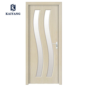 <span class=keywords><strong>Puerta</strong></span> de <span class=keywords><strong>Madera</strong></span> Maciza de Roble de <span class=keywords><strong>Dos</strong></span> Paneles con Revestimiento de PVC y MDF para Interiores - Product Image 6