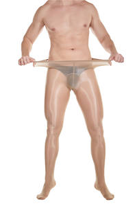 Oil Shiny Gay U Bag Bas de soie érotique Chaussettes Collants pour hommes <span class=keywords><strong>Sexy</strong></span> - Product Image 4