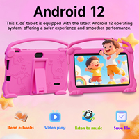 Tablette éducative neuve de 7 pouces, Android 12, 4+32 Go, avec étui en silicone, directement de l'usine