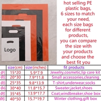 Sacs en plastique découpés sur mesure durables avec votre propre logo, emballage de vêtements de luxe, sac de shopping en plastique imperméable, fournisseur