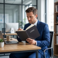 Cuaderno Personalizable A5 de Cuero PU con Etiqueta Privada para Empresas