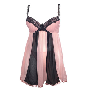 Robe nuisette sexy et séduisante de Cong Sha, lingerie avec armatures, chemise de nuit en maille transparente et ensemble string. - Product Image 5