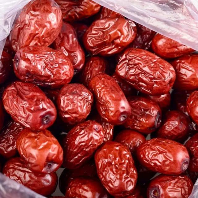 Nova safra chinesa datas vermelhas frescas datas secas frutas em atacado solto