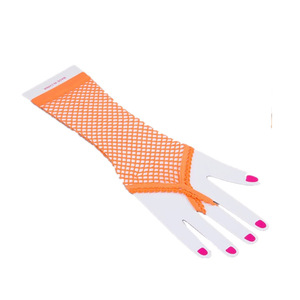 Nouveau femmes solide mitaines gants Sexy fille dentelle mitaines Net respirant Performance danse thème fête longue maille résille gants - Product Image 3
