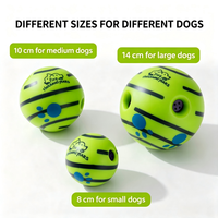 Jouet à mâcher pour chien en PVC couineur, résistant aux morsures, pour les dents, écologique, anti-ennui, interactif, en forme de ballon de football pour chiens
