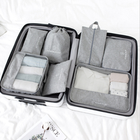 Ensemble de 6 cubes d'emballage de compression organisateur de bagages de voyage pour organisateurs de valises pour sac à vêtements pour accessoires de voyage