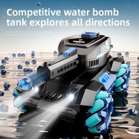 Y1 RC Allradgetriebener Dual-Mode Elektro-Panzer Spielzeug mit Fernbedienung, Gestensteuerung und Wasserkugel-Schießfunktion