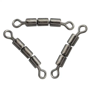 Accessoires de pêche de haute qualité : Connecteur en laiton, Chaîne à 3 barils, Émerillons de pêche haute vitesse - Product Image 3