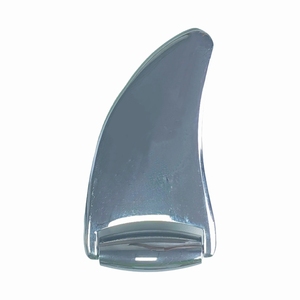 Rouleau facial en forme de corne de bélier en acier inoxydable et alliage de zinc - Product Image 1