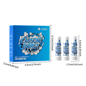 Inhalateur nasal 3-en-1 aux huiles essentielles infusées à la menthe pour le soulagement du stress, rafraîchissant et anti-somnolence - Personnalisé et gratuit - Product Image 1