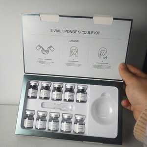 Kit de Espículas de Esponja al por Mayor, Suero Líquido con Ácido Hialurónico y Algas Marinas para el Cuidado Facial, Acné y Pigmentación con Espículas de Esponja Liofilizadas - Product Image 4