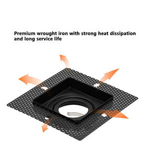 <span class=keywords><strong>Spot</strong></span> encastré anti-éblouissement réglable Mr16 Mr11 <span class=keywords><strong>GU10</strong></span> 75mm, boîtier de downlight encastré <span class=keywords><strong>sans</strong></span> cadre - Product Image 6