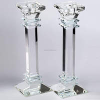 Porte-bougie en cristal K9 de haute qualité, cadeau de mariage, décoration de la maison, ornements de bougies