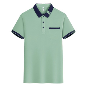 เสื้อโปโลแขนสั้นสีพื้นโพลีเอสเตอร์อ็อกซ์ฟอร์ดชุดทำงานประจำวันสำหรับการสร้างทีมทำงาน - Product Image 1