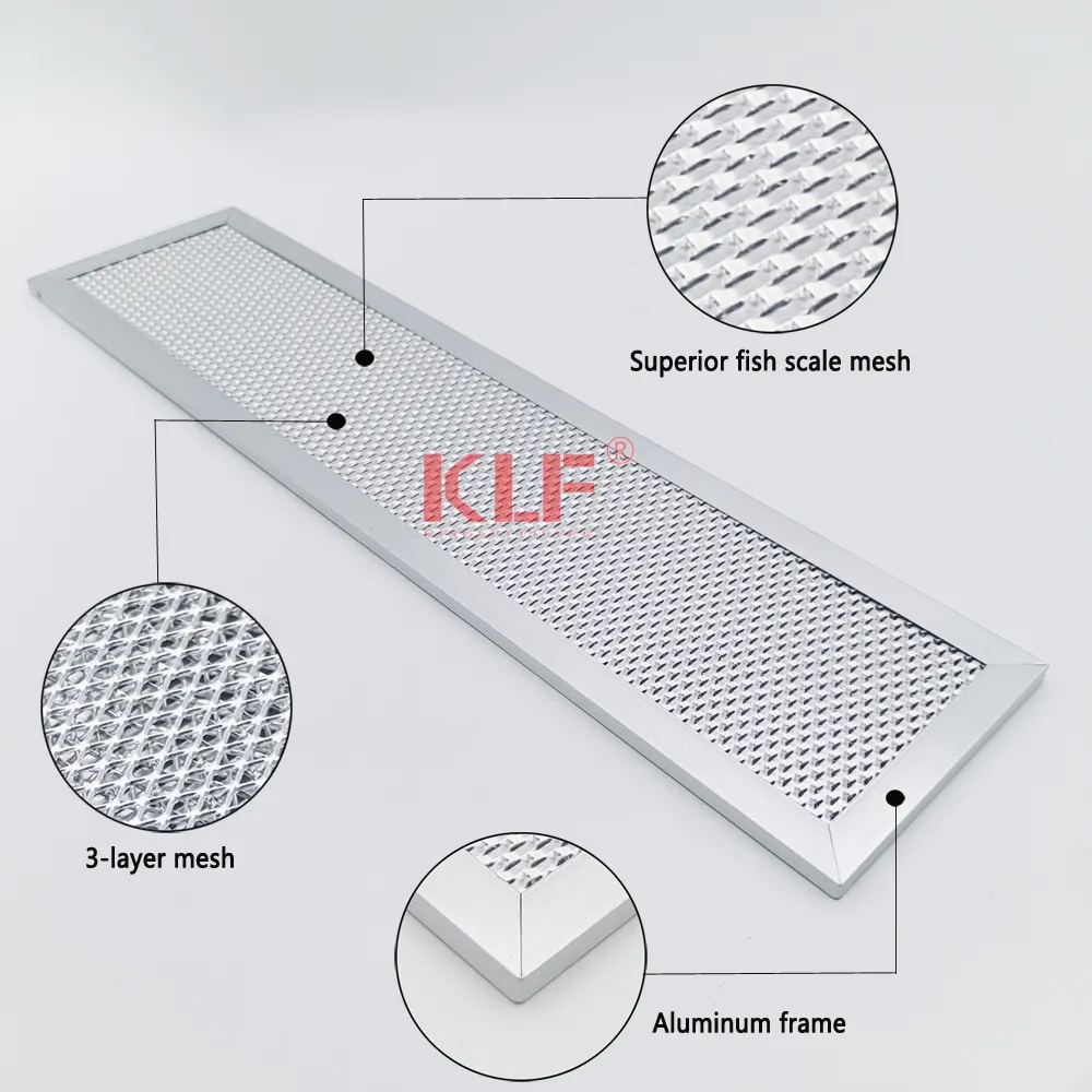कुकर हुड ग्रीस फ़िल्टर रिप्लेसमेंट रेंज हुड एल्यूमिनियम ग्रीस एयर फ़िल्टर