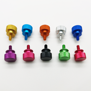 Tùy chỉnh Anodized đầy màu sắc nhôm có khía ngón tay cái vít M3 M4 M5 M6 M8 - Product Image 4