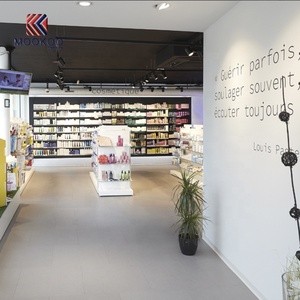 Bancone Cassa Personalizzato per Farmacia con Illuminazione LED, Struttura in Legno/Metallo - Product Image 3
