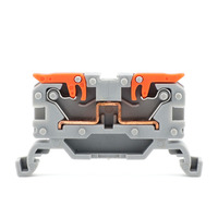 Bloc de bornes sur rail DIN à branchement direct 2,5 mm 24 A Type Push-in PA66 250 V pour système de distribution électrique