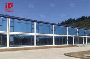 China Factory Tragbare Glaswände montieren doppelte 2-stöckige abnehmbare zusammen klappbare Container häuser vorgefertigtes Bürogebäude - Product Image 6