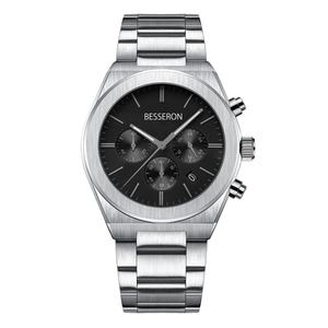 Reloj de Cuarzo de Acero Inoxidable para Hombre, Nuevo Modelo 2023, a la Moda, Resistente al Agua 5ATM, Correa de Cuero, Deportivo, Venta al por Mayor, OEM, ODM - Product Image 5