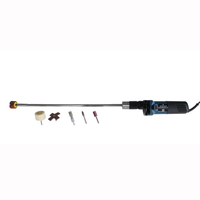 Meuleuse droite électrique industrielle professionnelle 110V avec tige flexible allongée pour le meulage des coudes et des tuyaux droits