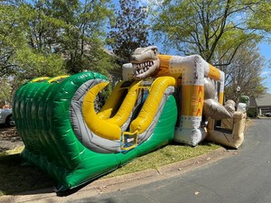 Parc de dinosaures gonflable avec double toboggan et trampoline, combo gonflable <span class=keywords><strong>Jurassic</strong></span> humide/sec - Product Image 5