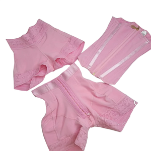 Fajase rosa, conjuntos de fajas colombianas, pantalones cortos moldeadores De cuerpo De cintura alta, Post <span class=keywords><strong>Parto</strong></span> De Mujer, funda, entrenador De cintura rosa, fajas moldeadoras - Product Image 1