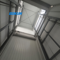 Ascenseur de fret vertical à rail de guidage, prix usine, avec système de levage hydraulique
