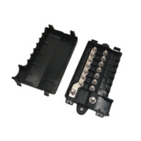 Kotak Sekring 7-Arah Tahan Lama 32V 48V 58V 72V 125V 20A-300A Sekring MIDI Sekring MEGA untuk Aksesori Mobil VR Kapal