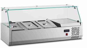 Bandeja de Ensaladas Refrigerada Estática, Baño María de Bajo Consumo para Buffet de Hotel y Restaurante - Product Image 2