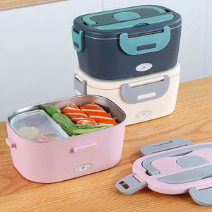 Déjeuner de chauffage électrique en acier inoxydable 2-en-1portable amélioré pour voiture, camion, bureau à domicile - Product Image 2